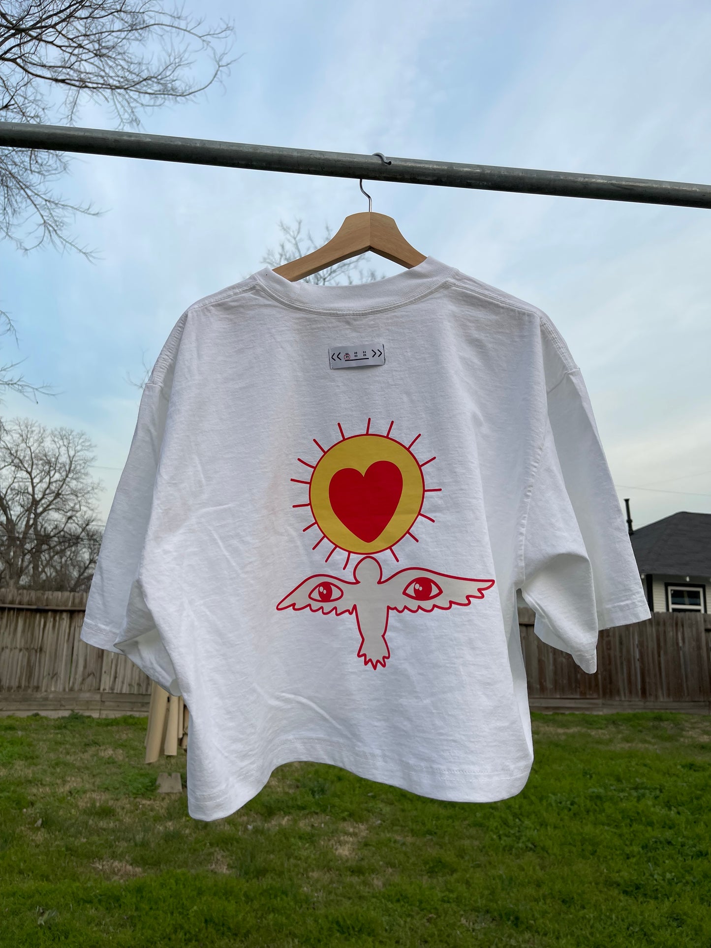 LOVE BIRD Heavyweight Tee in White