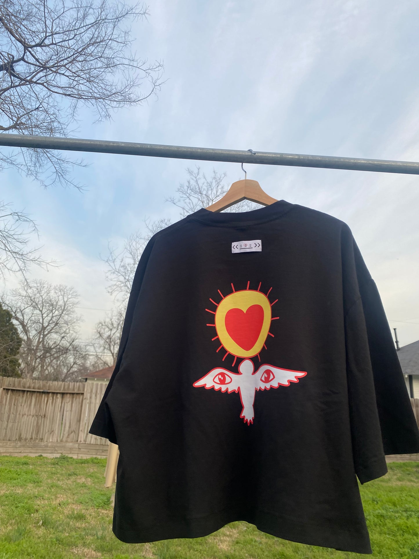 LOVE BIRD Heavyweight Tee in Black